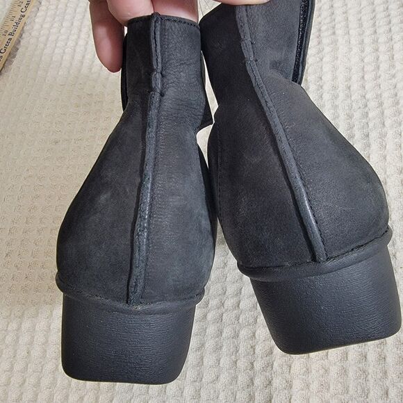 Dansko Lulu Mary Jane Ankle Strap Low Wedge Black Leather Shoes Size 41‎ 10.5-11 - Picture 4 of 16